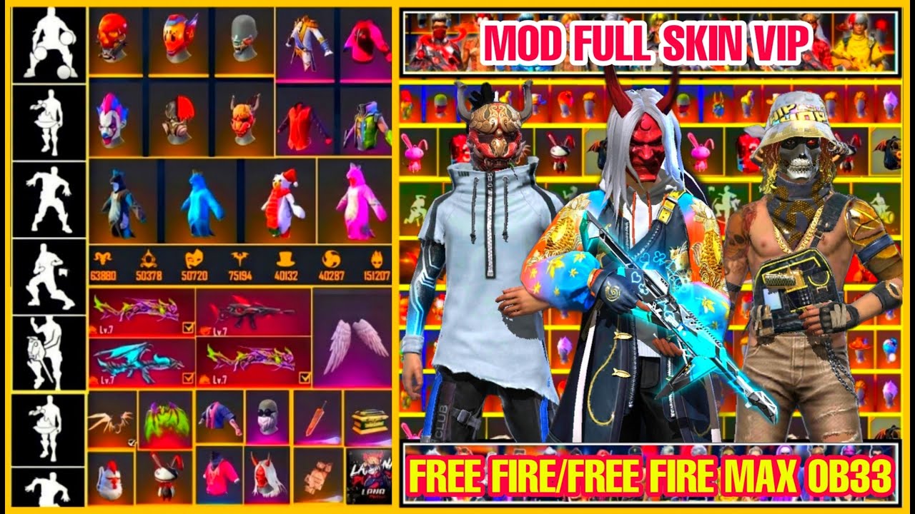 ANDROID – IOS❗ HƯỚNG DẪN MOD FULL SKIN VIP FREE FIRE OB33❗ MOD FULL SKIN SÚNG❗ MOD QUẦN ÁO MẶC ĐỊNH. Mới Nhất