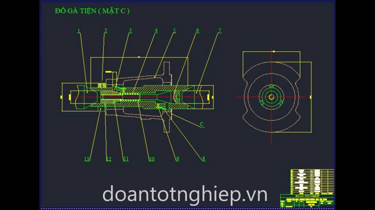 Bộ sưu tập bản vẽ đồ gá tiện và thư viện dao đồ gá Mới Nhất