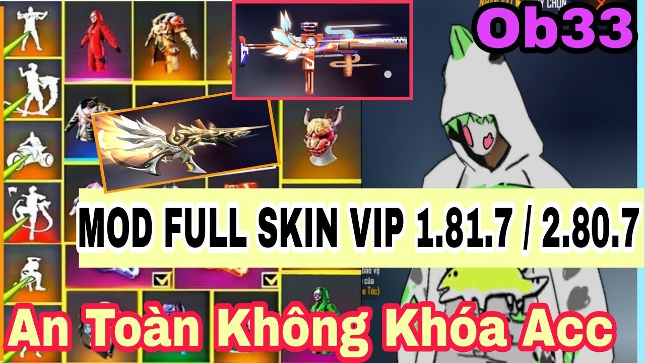 Cách Mod Skin Free Fire OB33 Mới Nhất – Mod Full Skin Súng, Trang Phục, Hành Động, Nắm Đấm Anti Ban Mới Nhất