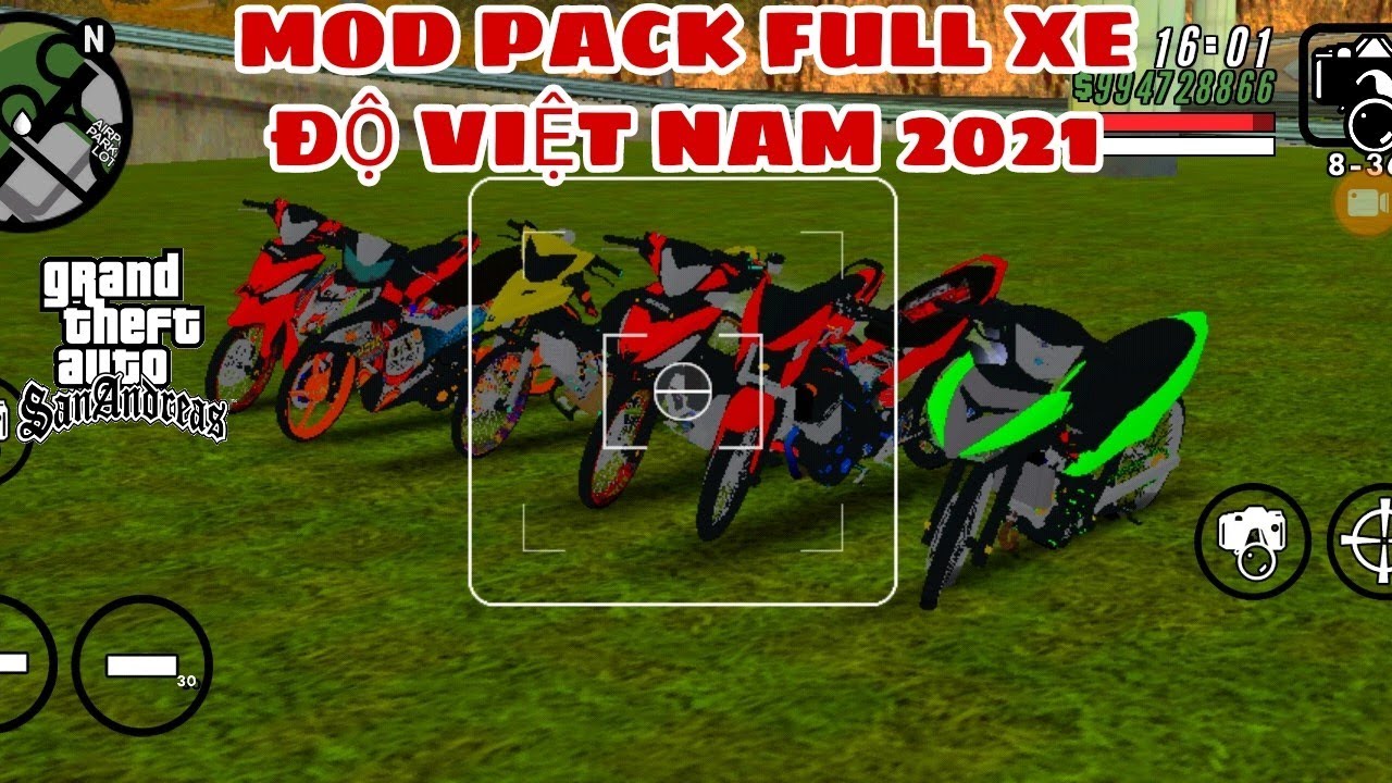 Cách Tải GTA San Mod Pack Full Xe Độ Việt Nam V6 Trên Điện Thoại Android Cho Máy Yếu APK+Data 350Mb Mới Nhất