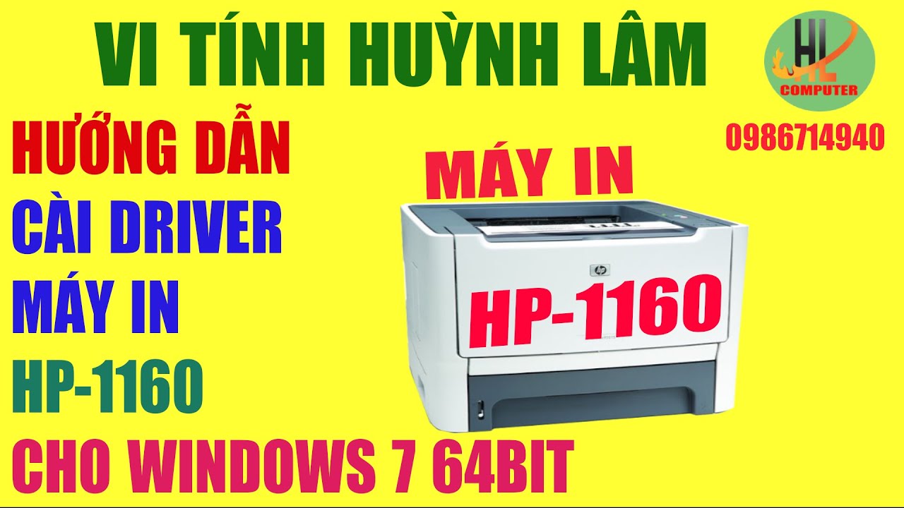 HƯỚNG DẪN  CÀI DRIVER MÁY IN HP 1160 CHO WINDOWS 10 64BIT Mới Nhất