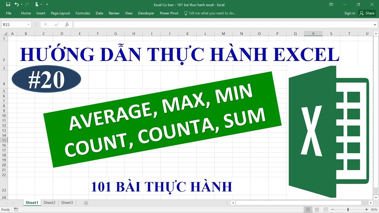 Học Excel cơ bản – Hướng dẫn thực hành chi tiết – Bài 20 Mới Nhất