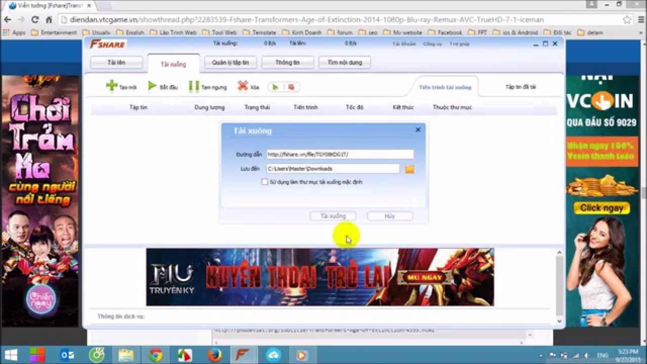 Hướng dẫn tìm kiếm và download dữ liệu bằng Fshare Tools Mới Nhất