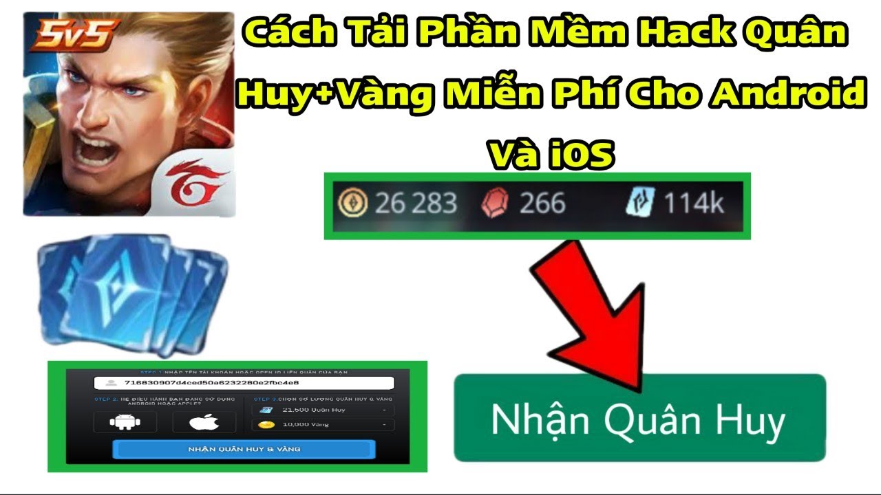 Liên Quân | Cách Tải Phần Mềm Hack Nhận Quân Huy +  Vàng Miễn Phí Cho Androi Và Ios Mới Nhất 2022 Mới Nhất