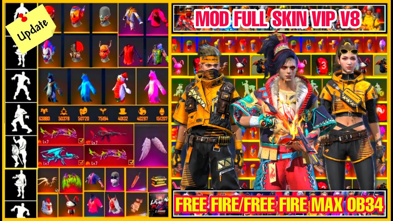 ANDROID – IOS❗ HƯỚNG DẪN MOD FULL SKIN VIP FREE FIRE OB34 V6❗ MOD FULL SKIN SÚNG❗ MOD SKIN QUẦN ÁO. Mới Nhất