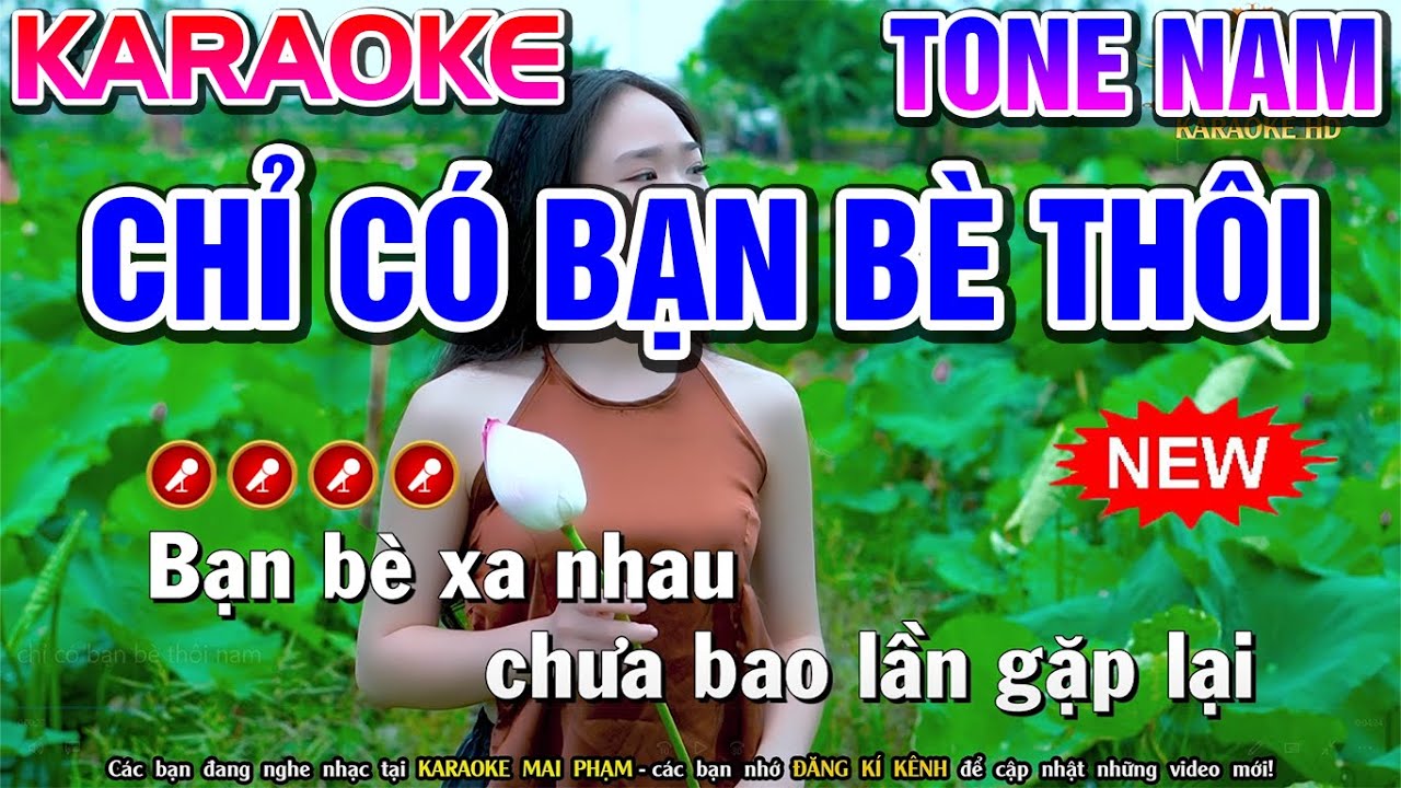 Chỉ Có Bạn Bè Thôi Karaoke Nhạc Sống Tone Nam ( PHỐI MỚI CỰC CHUẨN ) – Tình Trần Organ Mới Nhất