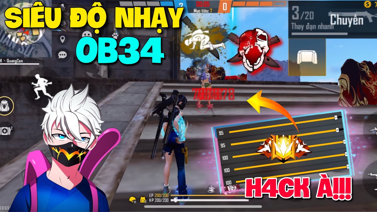 [Free Fire] Độ Nhạy OB34 Kéo Tâm Oppo, SamSung, IPhone, Vivo, Xiaomi Chuẩn 100% HeadShot Mới Nhất